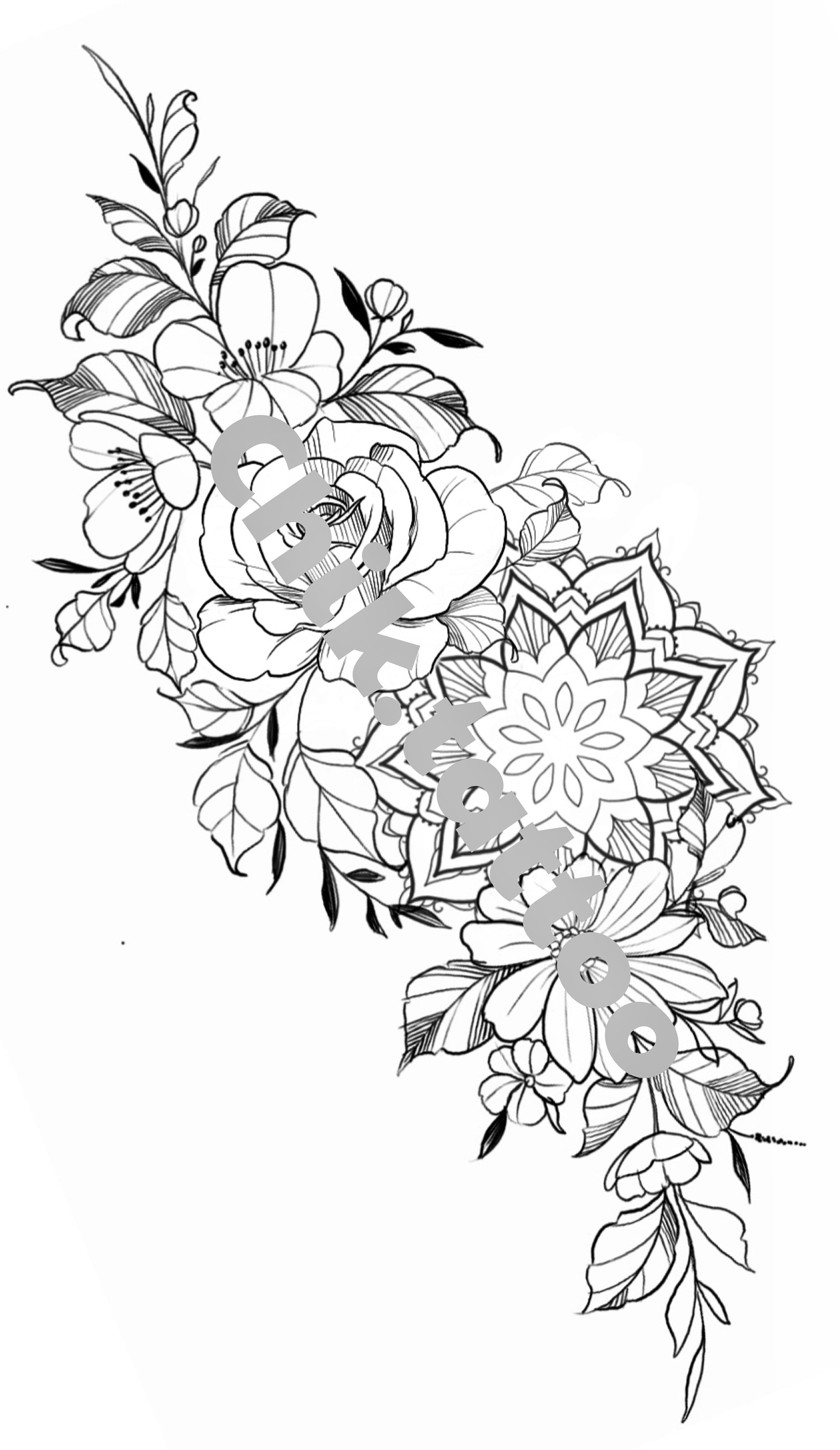 Mandala Rose 1 - Etsy Norway