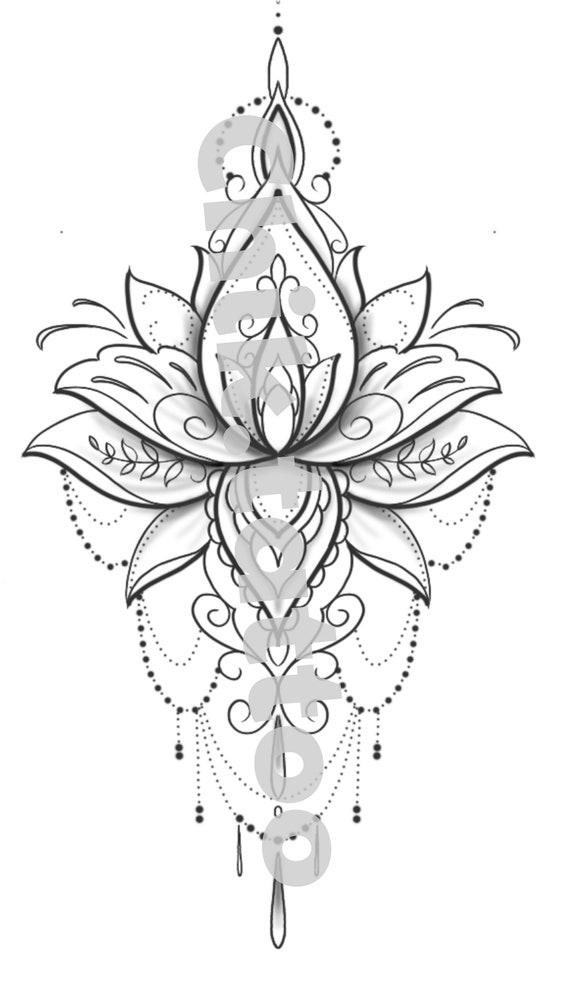 chandelier tattoo border  Clip Art Library