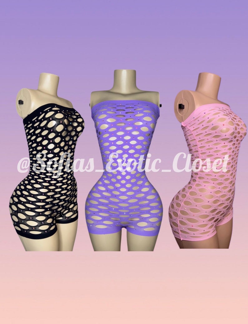 Exotic Dancewear so Icy Rompers Stripper Outfit - Etsy New Zealand