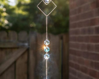 Handmade faux crystal sun catcher
