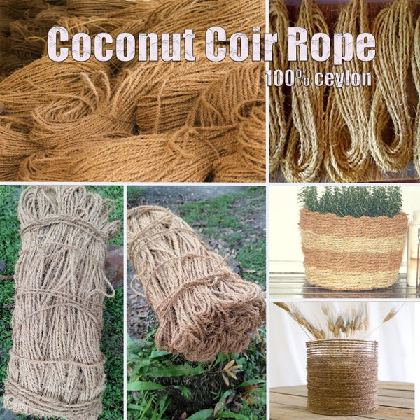 Eco friendly organic coconut coir fiber rope parrot ladder craft wedding decor ,garden For Making Toys, Art & Crafts, Strings, Hanging lamps