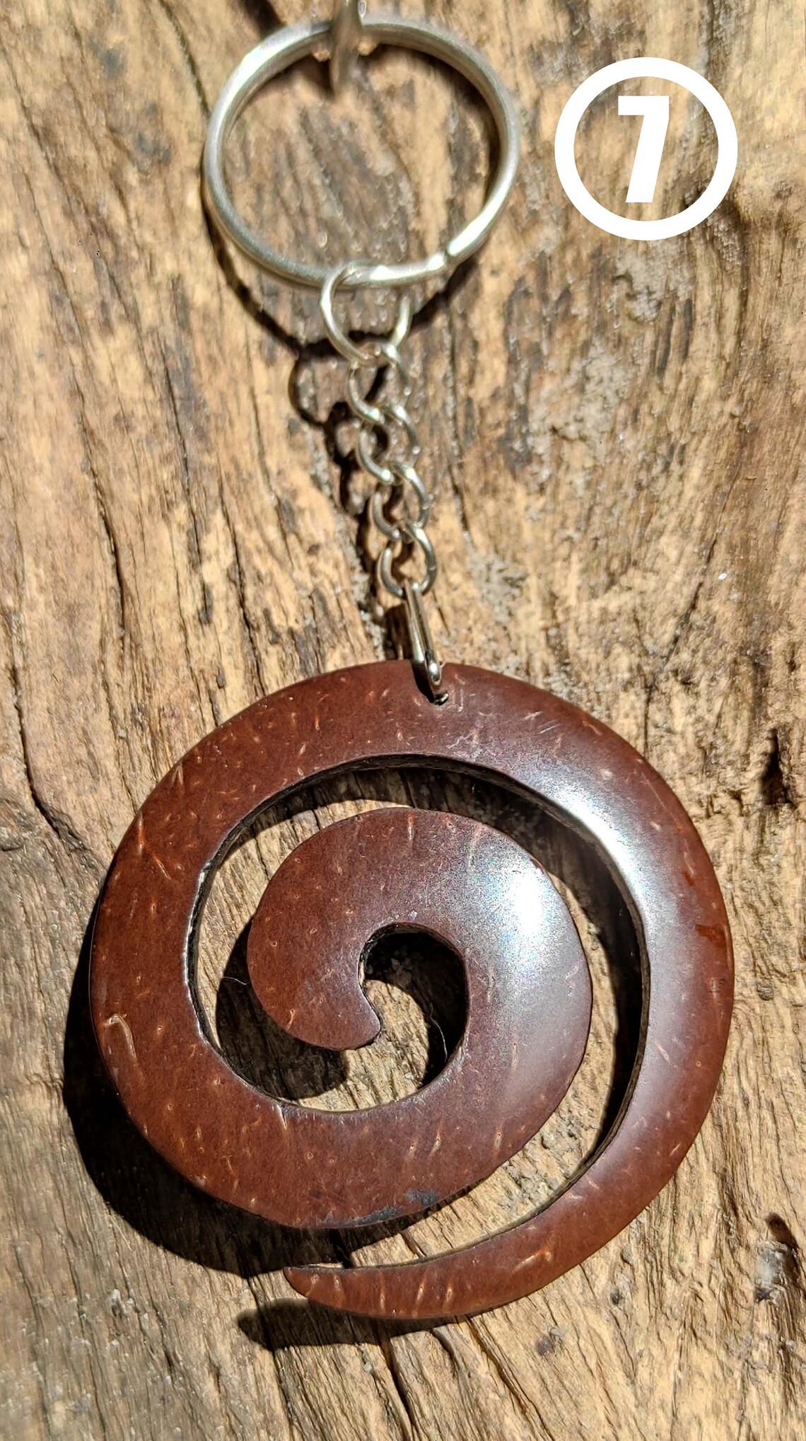 Coconut Shell Handmade Keytags Vintage Sri Lankan Coco Shell Etsy