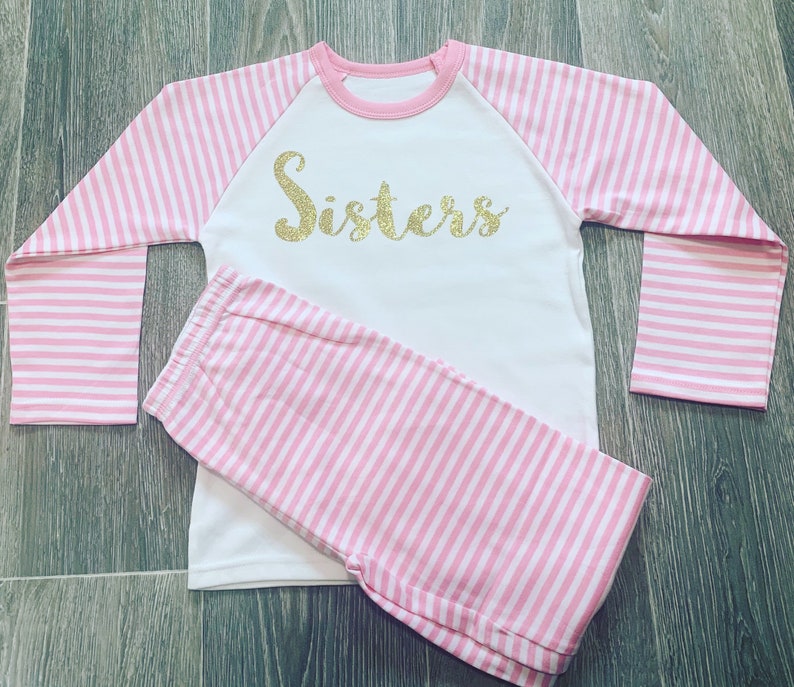 Sister pyjamas Sibling pajamas Family pjs Matching Etsy