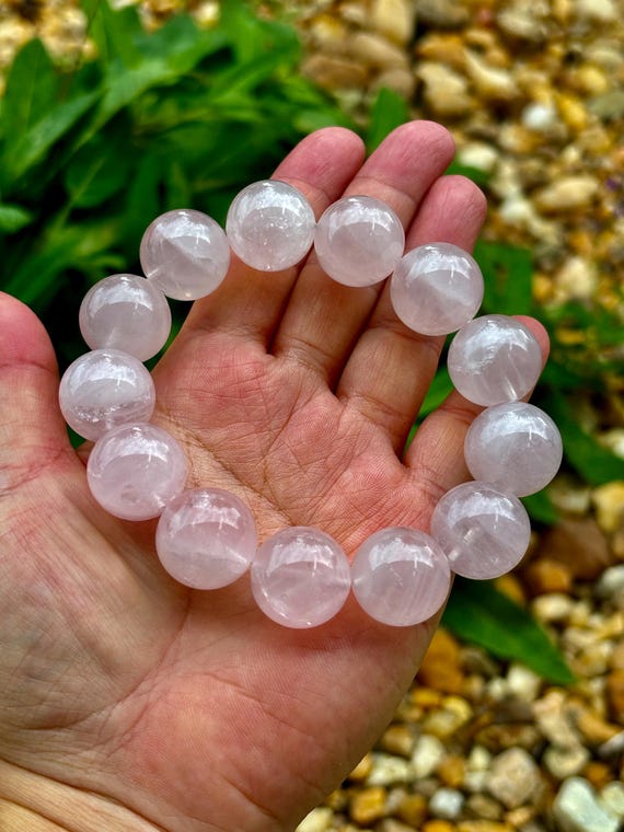 Bracciale Pietra Dura Quarzo Rosa In Catena - Vendita Rosari E - Foto 2