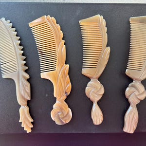 ZELDZAME VONDST - Premiumkwaliteit - 100% handgemaakte antistatische natuurlijke yakhoornkam - Uniek cadeau - Natuurlijk materiaal - gesneden kerstcadeau