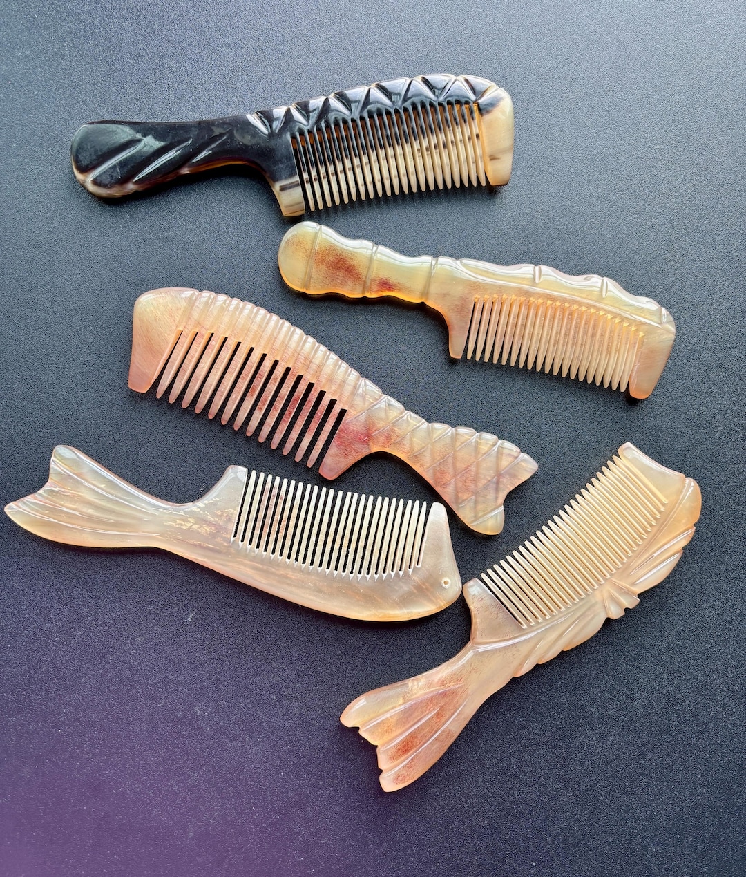 Natural Sheep Horn Comb – Premium Quality Anti-static Hair Comb - Horn ...