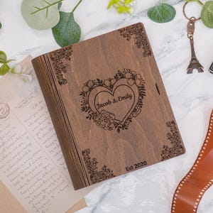 Personalized wooden gift memory box. This box is suitable for any occasion: birthday, anniversary, wedding or other feast.