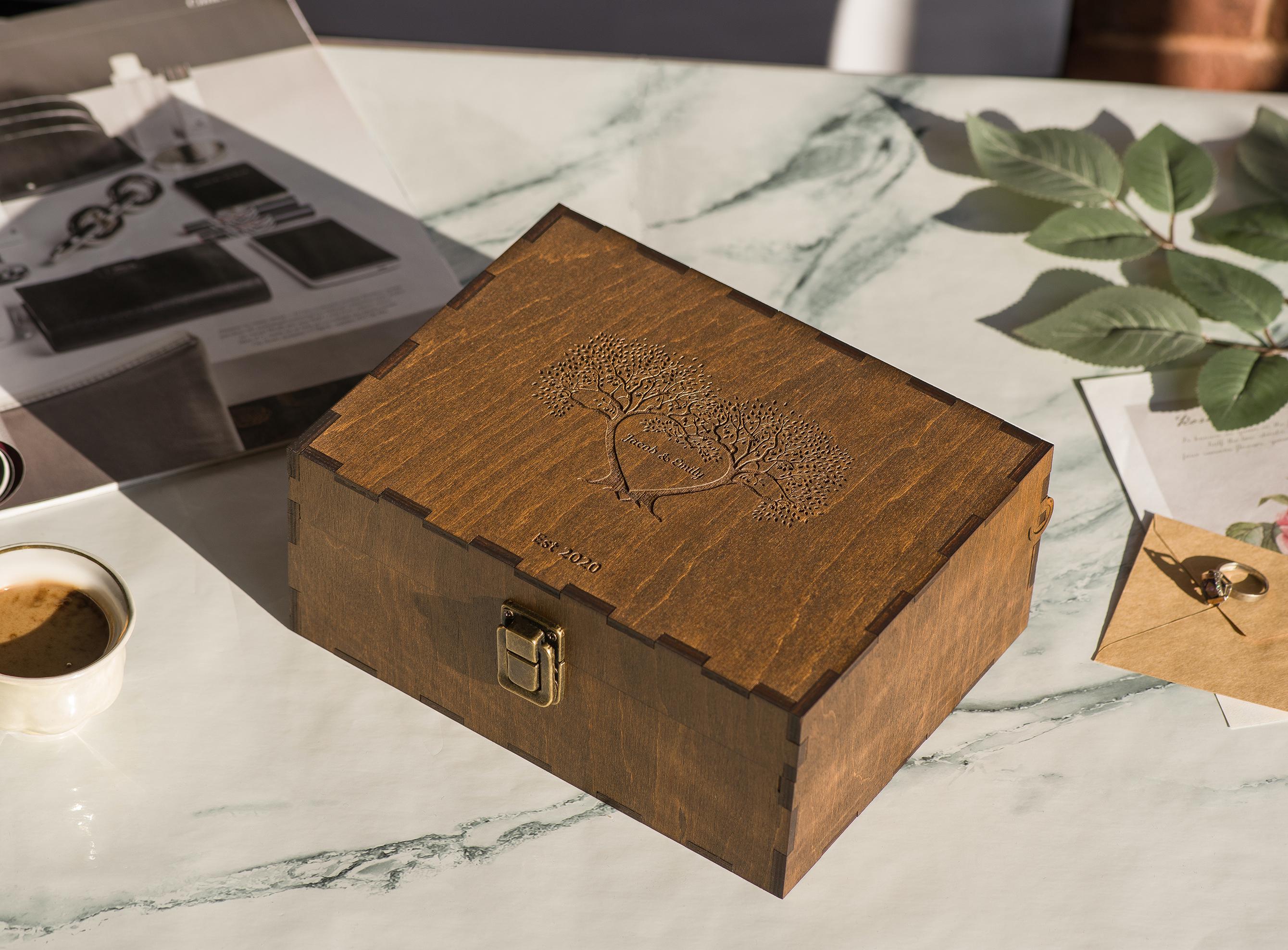 Personalized Keepsake Wooden Box: Engraved Memory Box - Etsy Australia