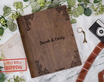 Engagement Wedding Gifts, Custom Wooden Memory Box, 5th Anniversary, Personalized Keepsake Chest