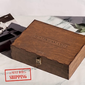 Personalized Wooden Memory Box - Cherish your precious moments! Anniversary Gift, Engraved Keepsake, Wood Photo Box, Wedding Keepsake Box