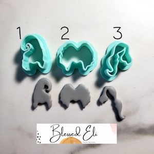 Halloween Hair Polymer Clay Cutters