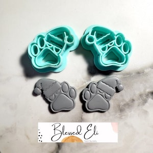 Santa Paws Polymer clay cutters