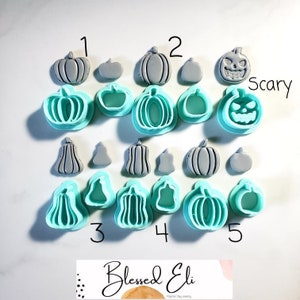 PUMPKIN PATCH- Polymer Clay Cutters- Fall Pumpkin, Scary Pumpkin