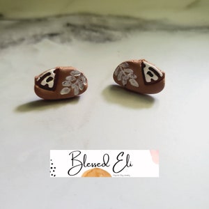 Sourdough Bread Polymer Clay Stud Earrings