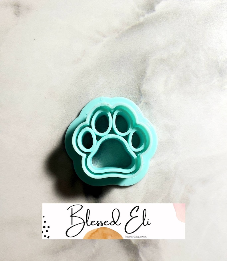 Paw Print Polymer Clay Cutter dog paw cat paw cutter/stamp Etsy