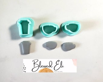 Coffee Cups/Mug and Travel Polymer Clay Cutters