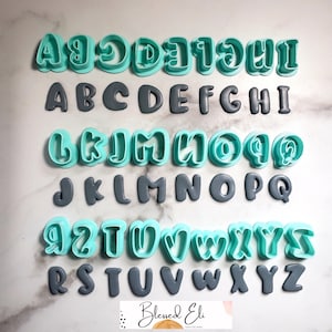 Letras del alfabeto ABC - Cortadores de arcilla polimérica