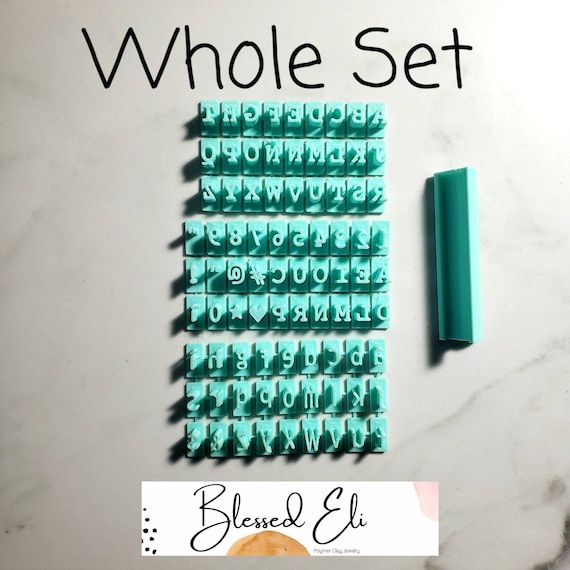 Letter stamps for clay deals