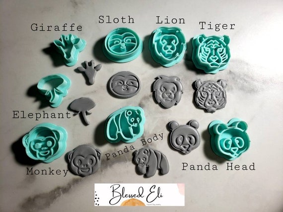 Animal Polymer Clay Earring Cutters, 12 Shapes Animal Clay Cutters for  Polymer Clay Jewelry, Small Polymer Clay Cutters for Earrings Making 