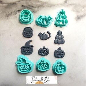 Variety of Pumpkins polymer clay cutters