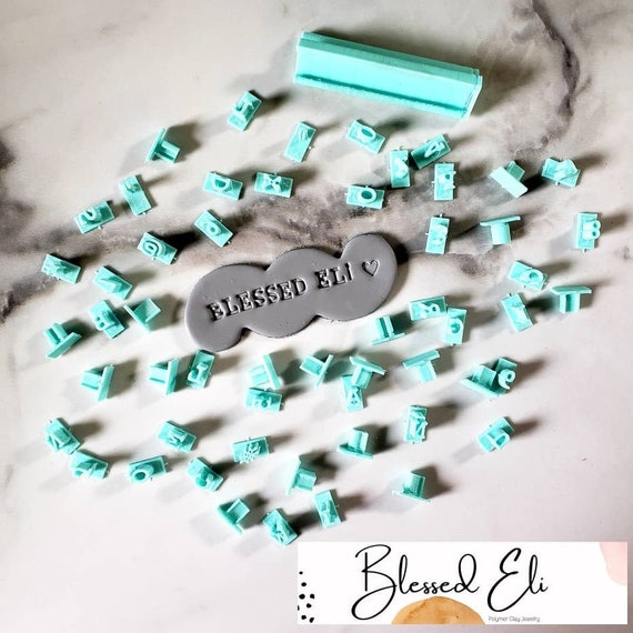 ALPHABET LETTER STAMPS FOR POLYMER CLAY! We have recently redesigned