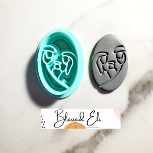 Nativity Oval- Polymer clay cutter
