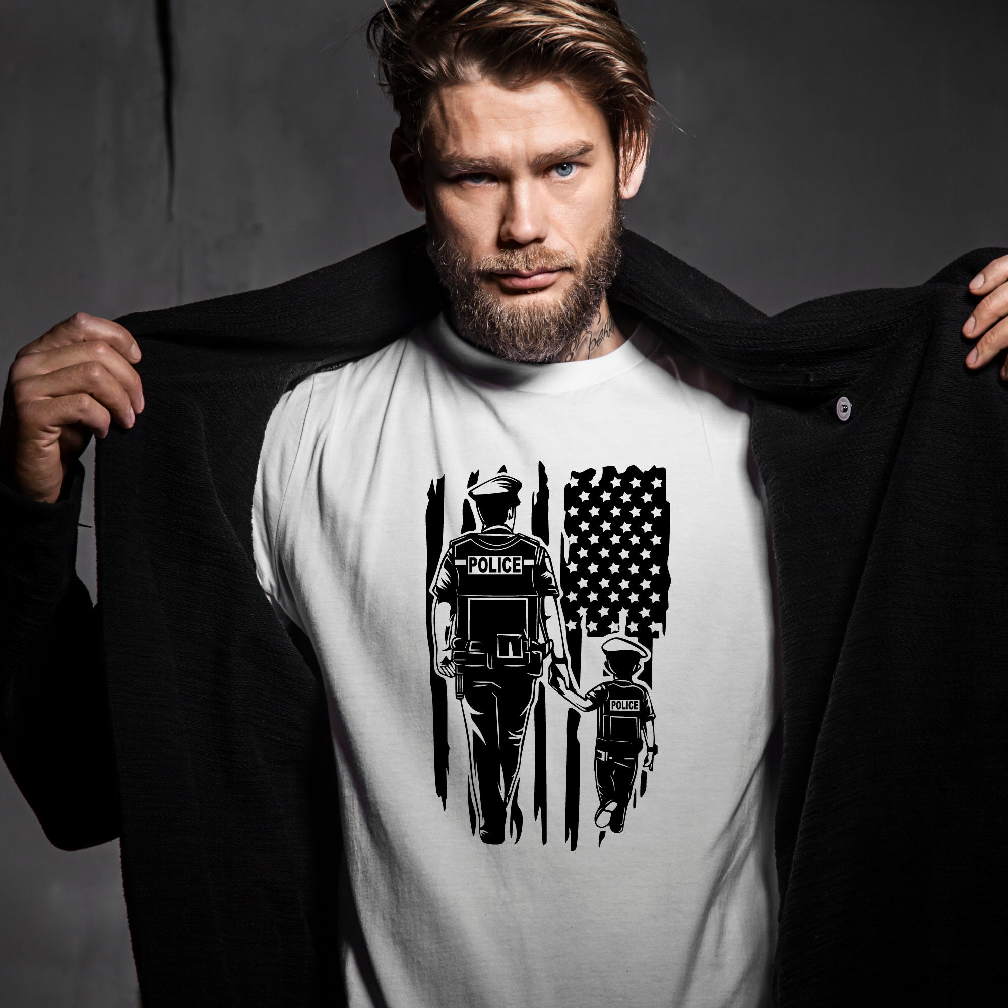 Back the Blue SVG, Thin Blue Line SVG, Blue Lives Matter SVG, Fathers