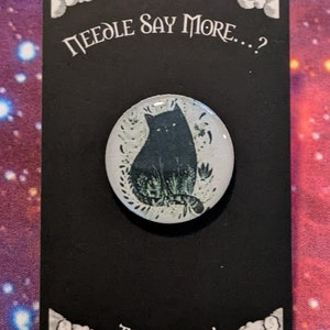 Black Cat - Halloween - Needle Minder - for cross stitch, embroidery