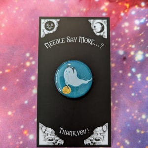 Ghostie - Halloween - Needle Minder - for cross stitch, embroidery