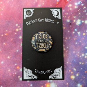 Trick or Treat 1 - Halloween - Needle Minder - for cross stitch, embroidery