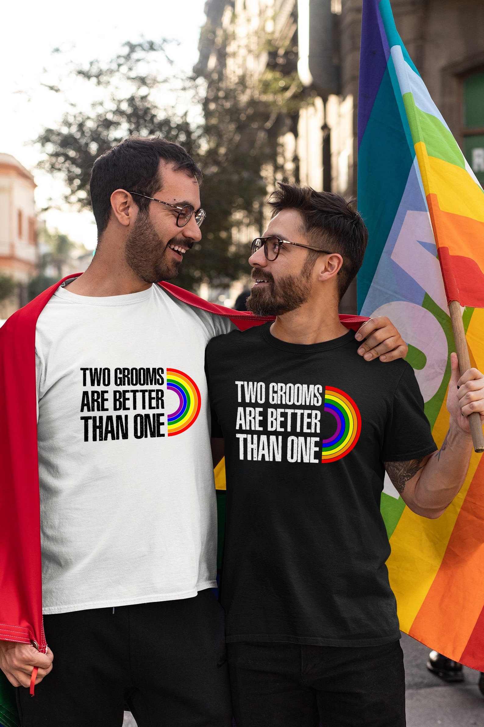 Rainbow Groom Shirt Gay Pride Wedding Gift LGBT Honeymoon Etsy