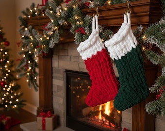 Finger Knit Stocking Pattern Video+ PDF