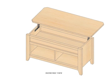 Mesa de centro elevable