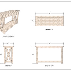 Farmhouse Entry Table Plans