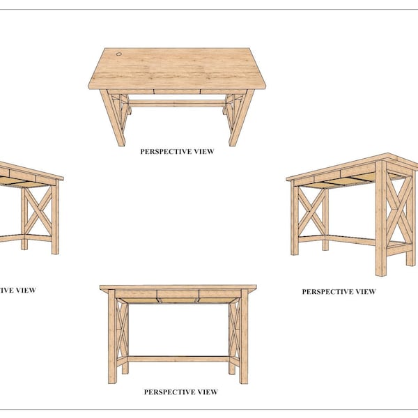 Farmhouse Stand-Up Work Desk Plans