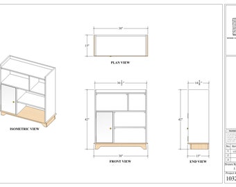 Kids Storage Bookcase Plans