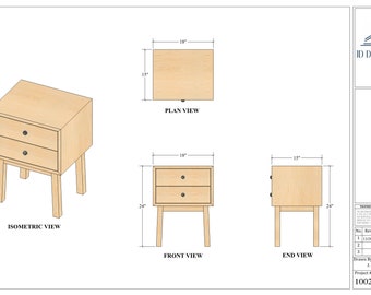 Mid Century Nightstand Plans