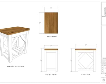 Farmhouse End Table Plans