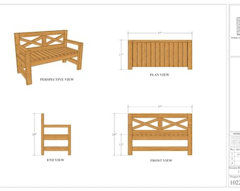 Kids Farmhouse Bench Plans