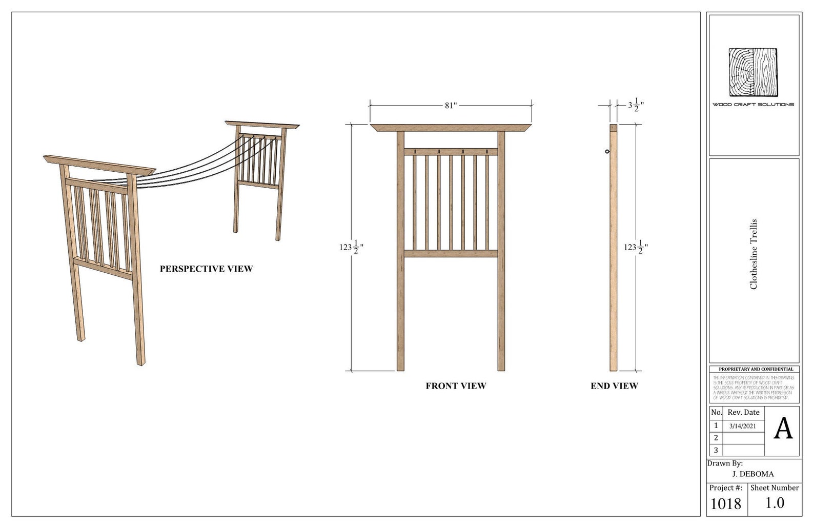 Clothesline Trellis Plans Etsy