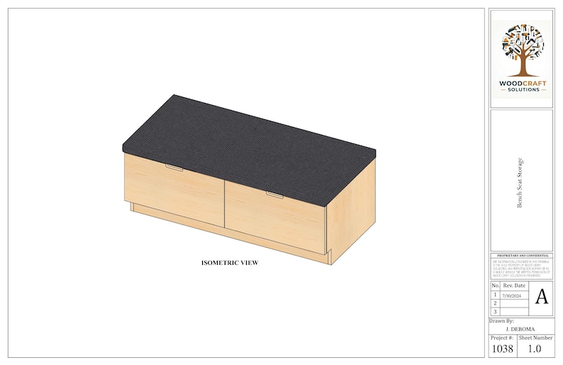 Storage Bench Drawing Bench Seat Storage Plans - Etsy