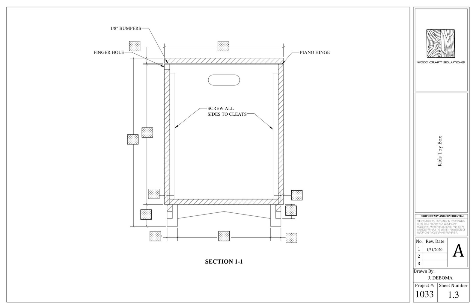 Kids Toy Box Plans Etsy