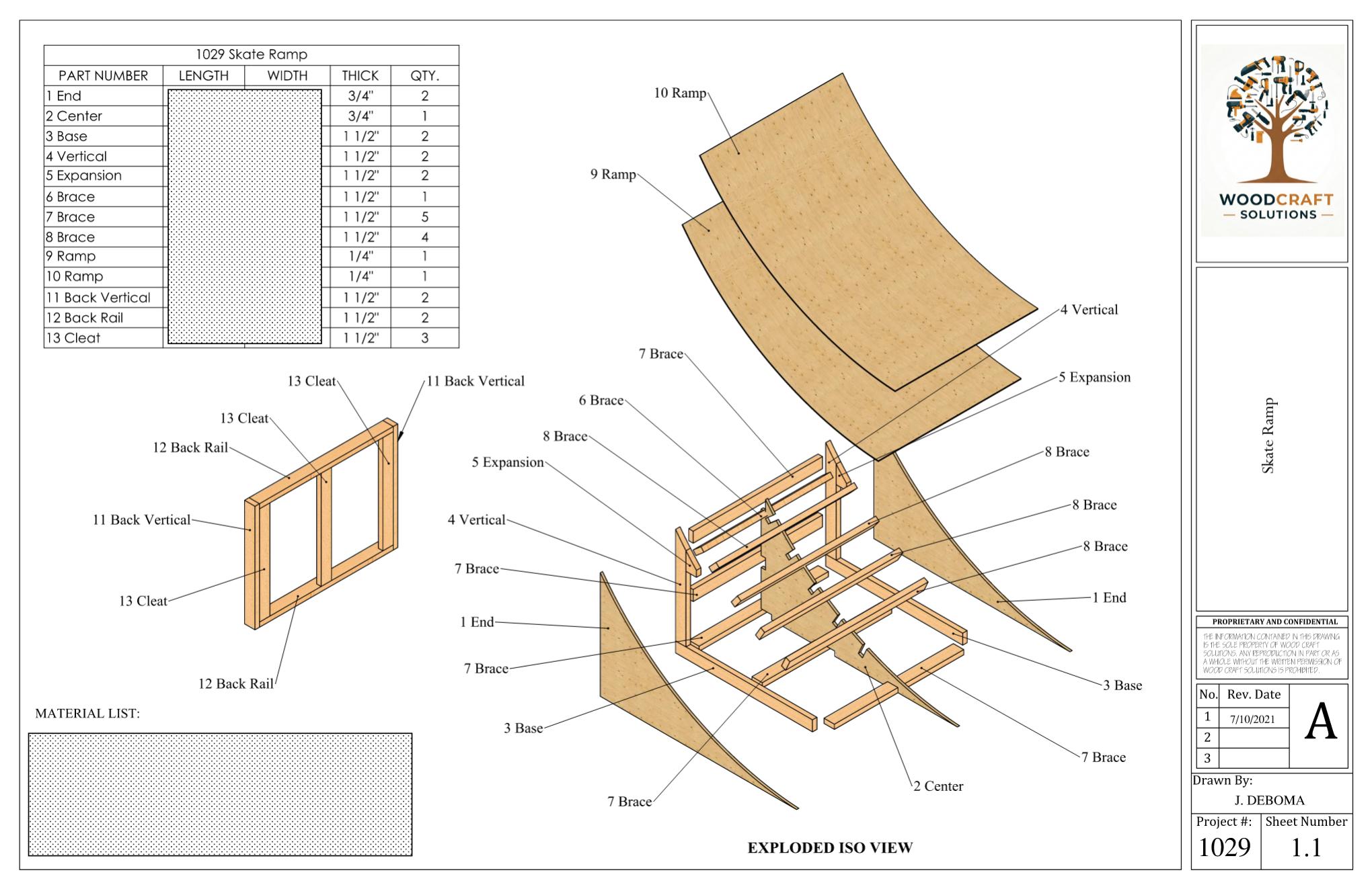 Skate Ramp Plans - Etsy
