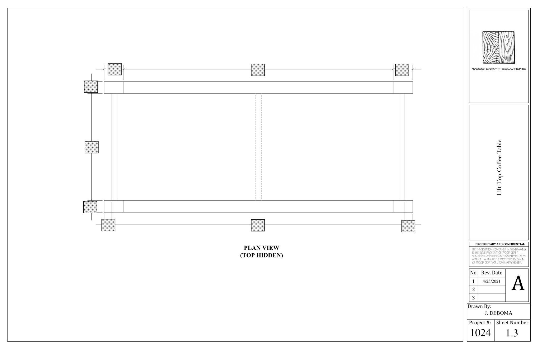 Lift Top Coffee Table Plans Etsy