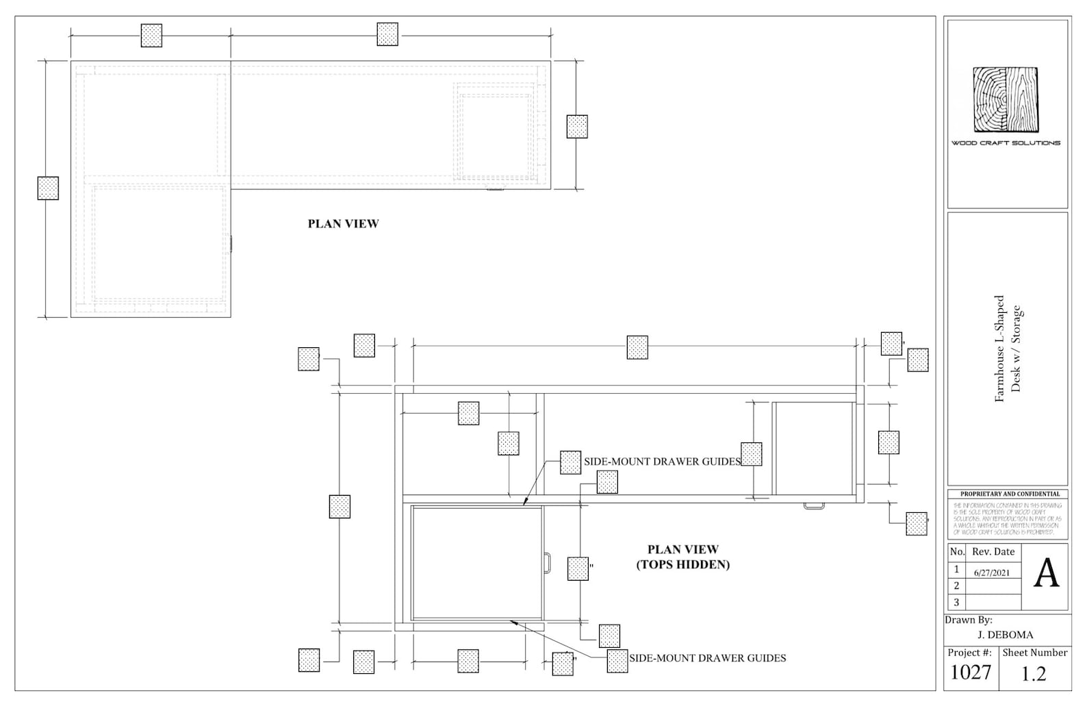 Farmhouse Lshaped Desk Storage Plans Etsy