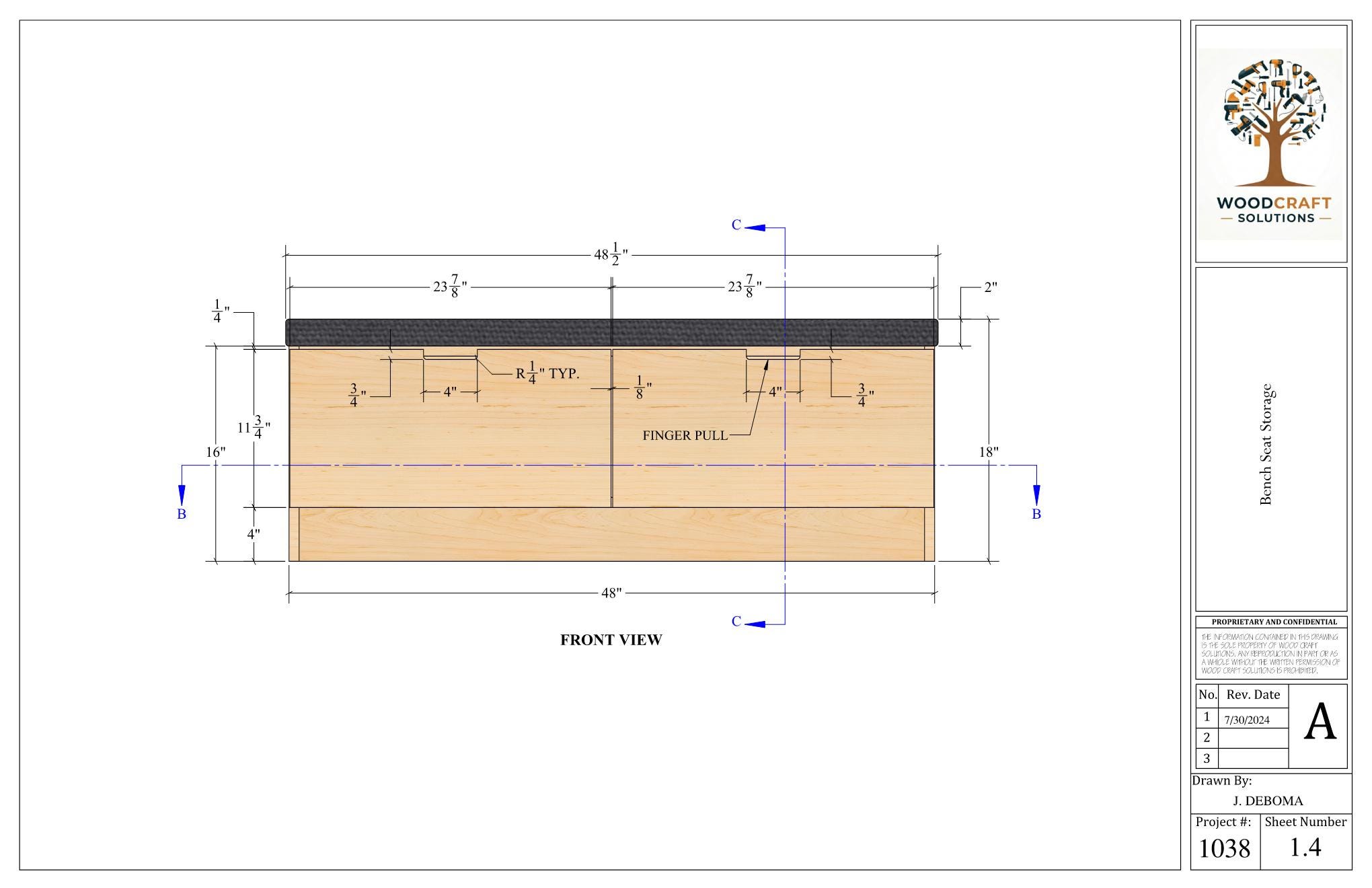 Storage Bench Drawing Bench Seat Storage Plans - Etsy