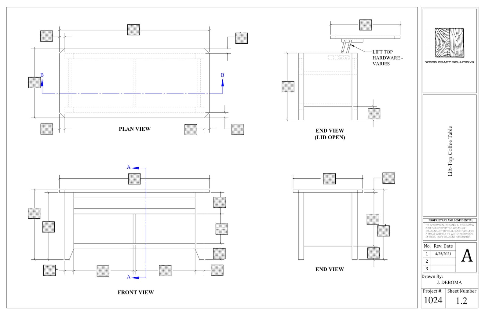 Lift Top Coffee Table Plans Etsy
