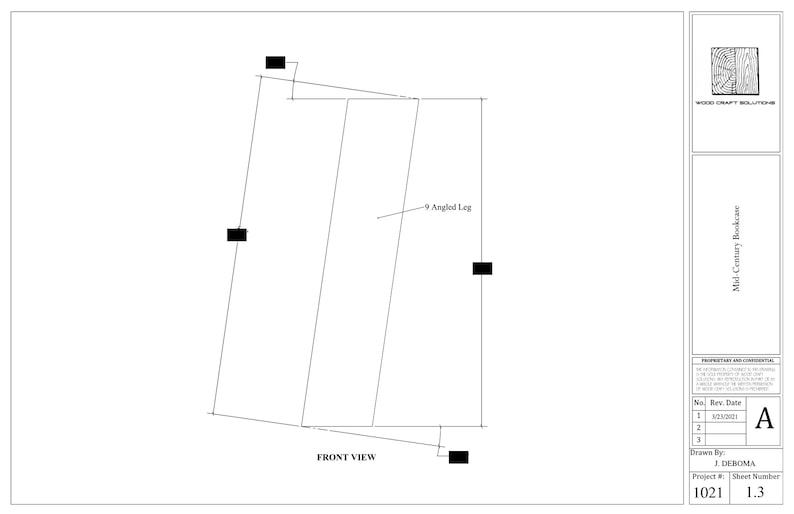 Midcentury Bookcase Plans Etsy