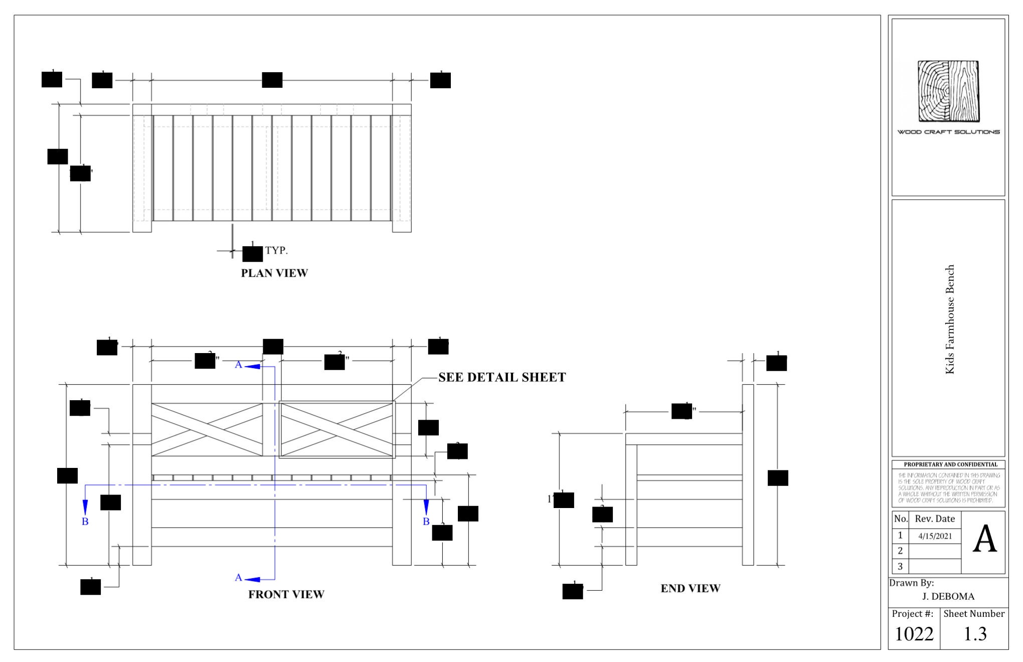 Kids Farmhouse Bench Plans Etsy