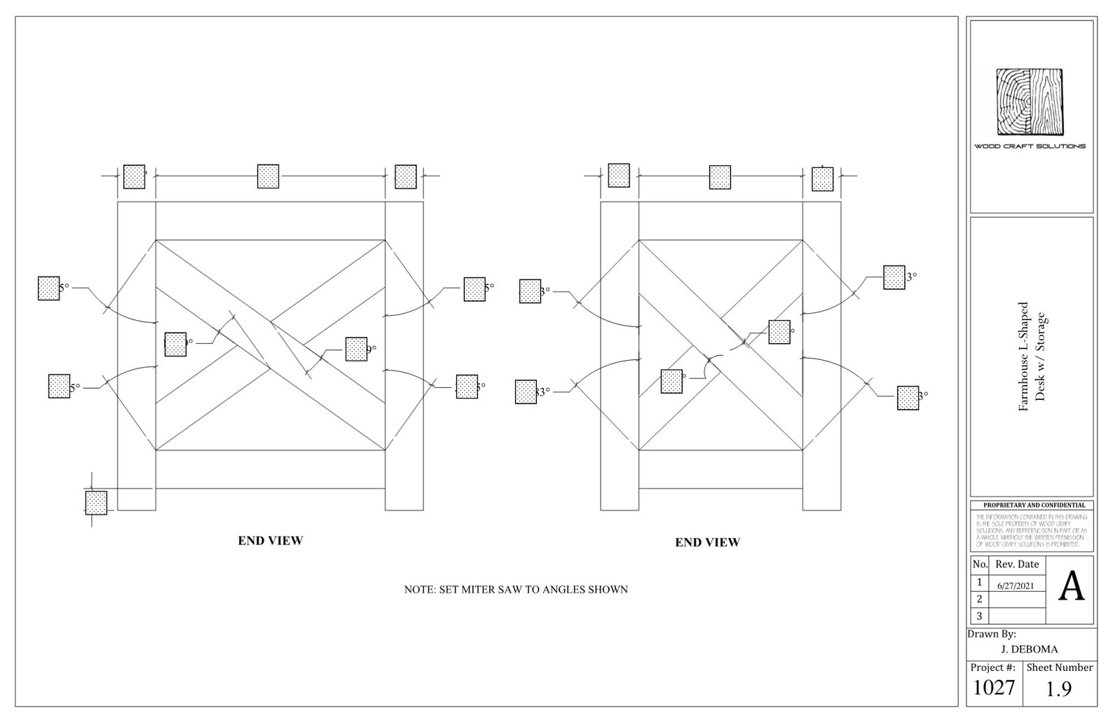 Farmhouse Lshaped Desk Storage Plans Etsy